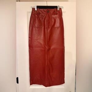 The Colette Maxi Skirt by Maeve Red